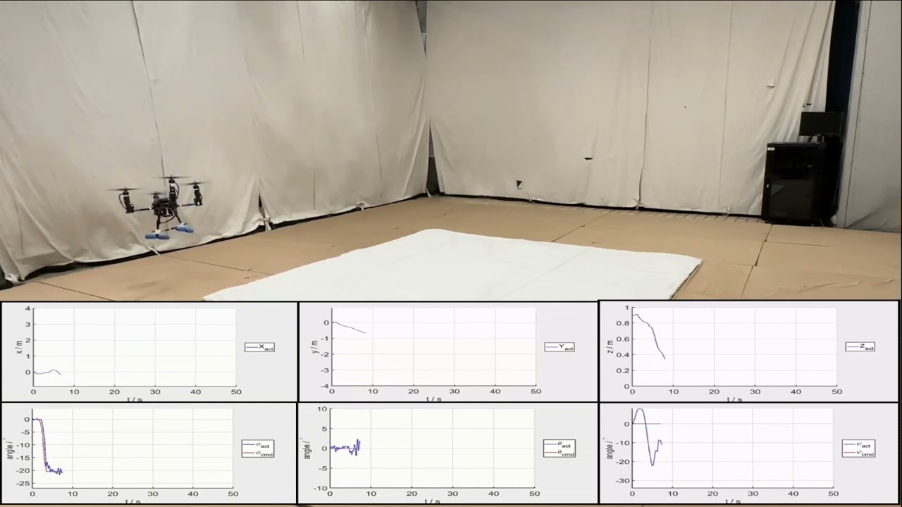 First Experimental Flight Tests of QuadPlus