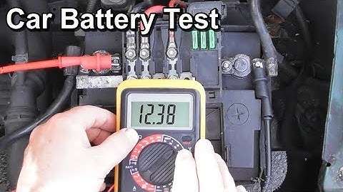 Quick Car Battery and Alternator Test using a Digital Multimeter