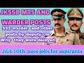  Jkssb MTS/WARDER POSTS/ FULL DETAILED VIDEOS/ good update for all aspirants of j&amp;k 