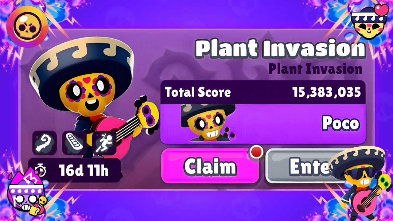 💀🎸 Unlocked Poco | Subway Surfers x Brawl Stars 2025 | Plant Invasion No Floor Challenge 🌵🏆