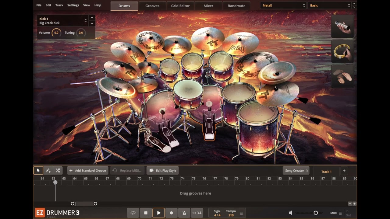 Instrumental Metal Song 9 / EZ Drummer 3 + NEURAL DSP Fortin NTS Suite