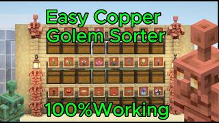 Minecraft 26.2 Copper Golem Guide  Auto Sorter Tutorial
