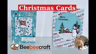 Christmas cards with Beebeecraft // Cardmaking