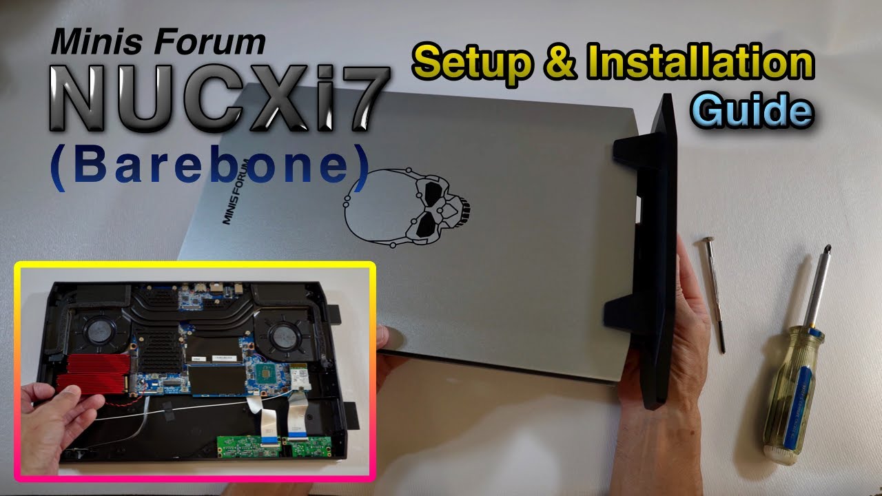 Minis Forum NucXi7 (Barebone) Mini Computer Setup & Installations: Memory,  SSDs, Windows 11 