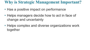 BUS 101: Ch 09 (Strategic Planning)