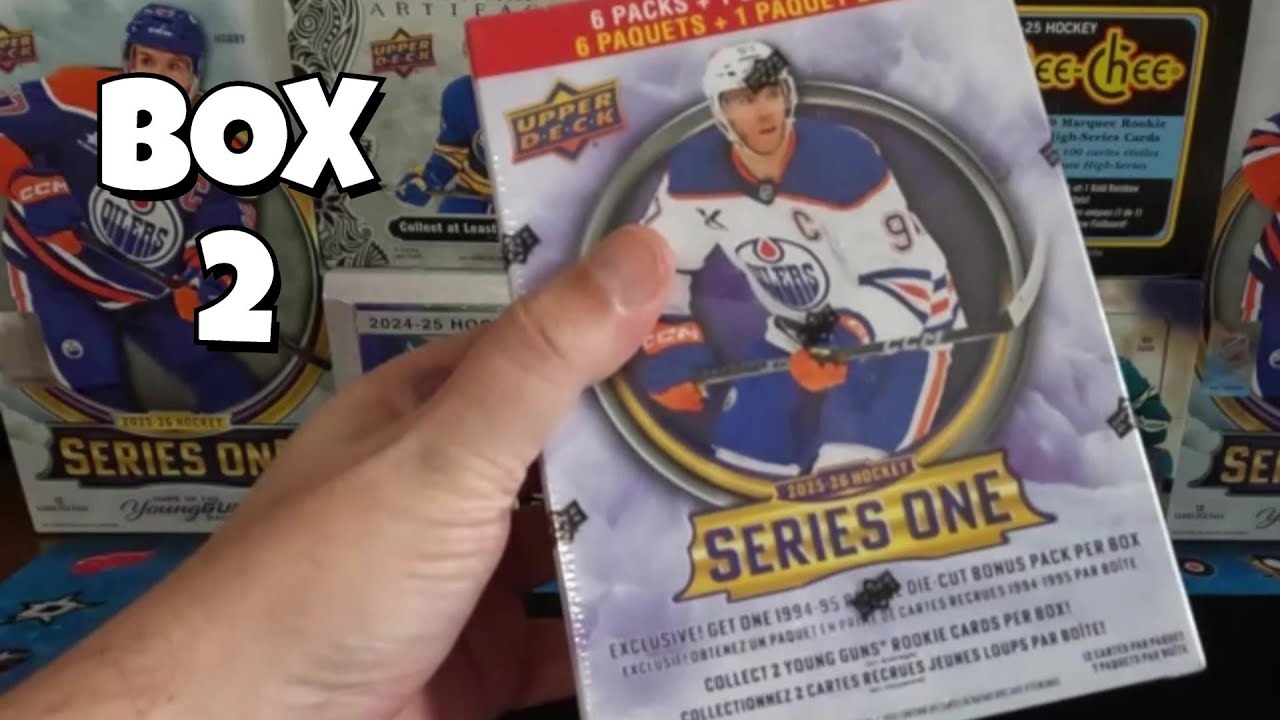 WALMART BLACK FRIDAY MEGA BLASTER 2025-26 UPPER DECK SERIES 1 BOX 2 OPENING #hockeycards