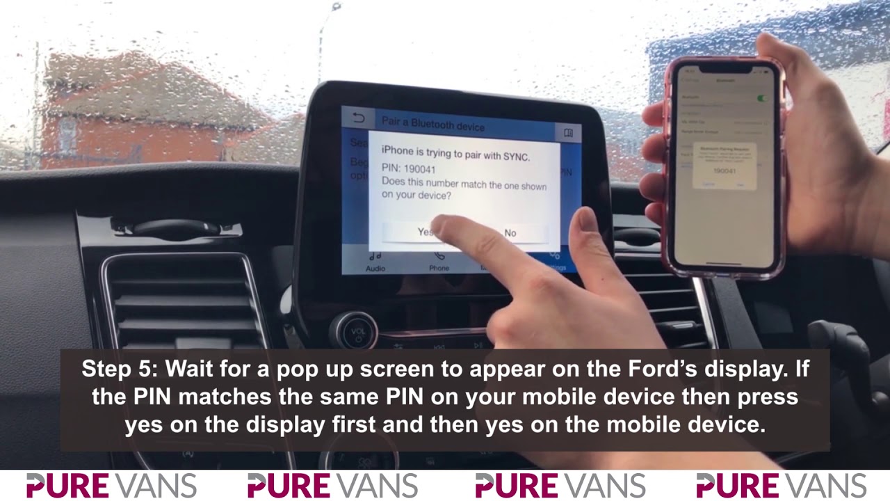 Scold Grand delusion scale How To Connect/Pair Your Mobile Device To A Ford Transit Custom Van -  YouTube
