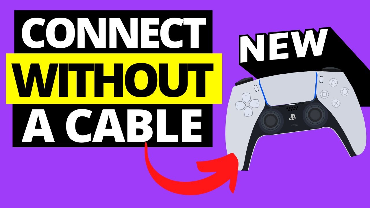 How To Connect NEW PS5 Controller Without Cable Via Bluetooth - YouTube