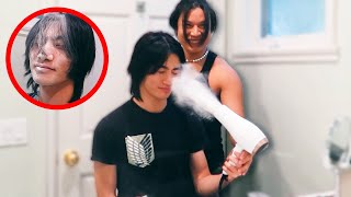 Flour in Hairdryer Prank on Bestfriends!! **HILARIOUS**