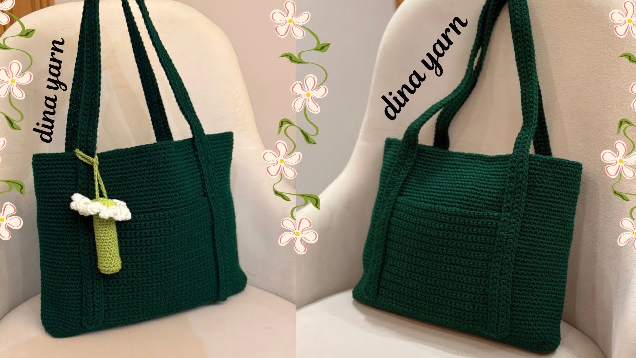 شنطه توتي باج كروشيه للجامعه bolso de ganchillo