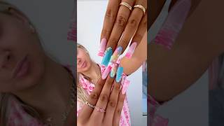 name EVERY color on my nails for a 📌🫧💕✨🧼🐚 #nails #nailart #acrylicnails #nailinspo