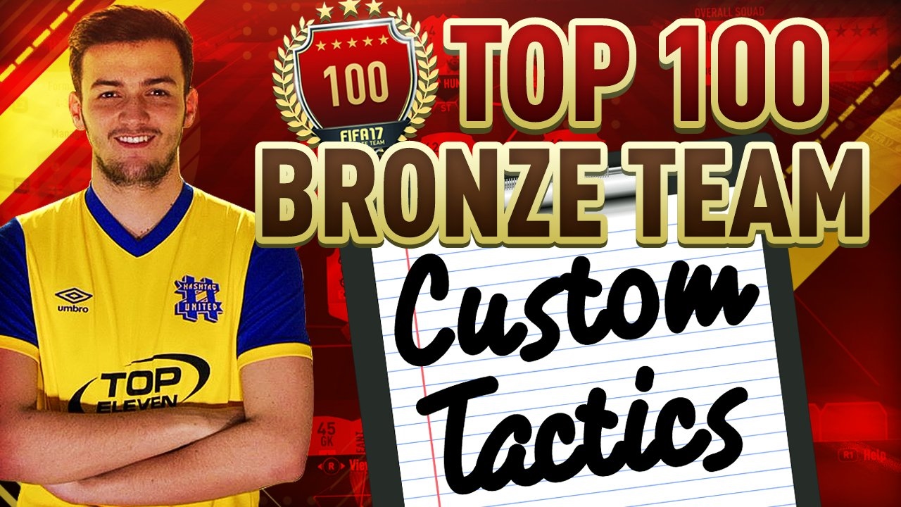 BEST CUSTOM TACTICS AND PLAYER INSTRUCTIONS | TOP 100 WITH A BRONZE TEAM!!