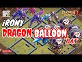 Dragon balloon bat clash of clans  coc air strike combination