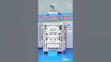 Multi-lane powder stick packaging machine,milk powder sachet packing machine. #packingmachine