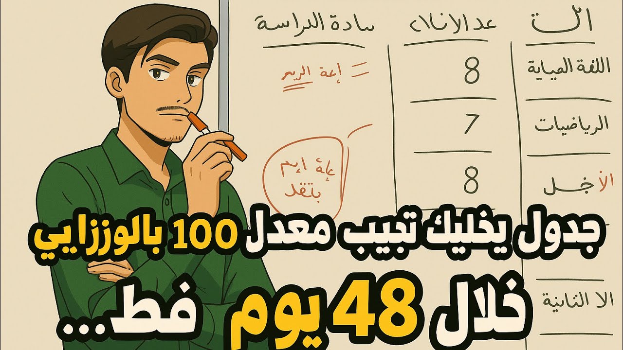 ترتيب جدول المراجعة للسادس الاعدادي‼️ || 4️⃣ اخطاء ديربالك تسويها 😱 بجدول المراجعة