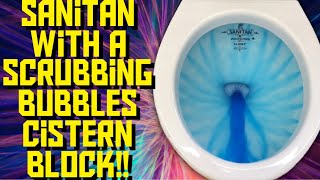 The sanitan with a scrubbing bubbles cistern block!! by sparkyfireworks 7,295 views 1 year ago 1 minute, 20 seconds