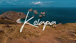 Aerial drone landscape Kelapa Island, Bima NTB