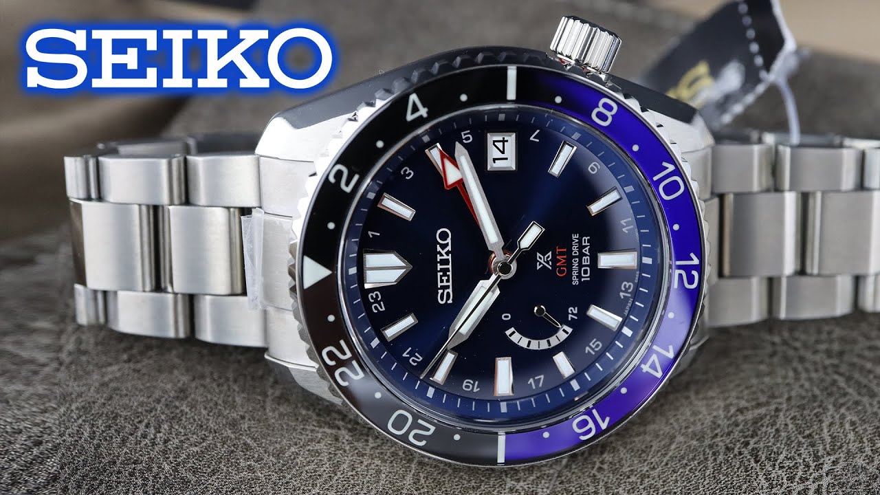 SEIKO PROSPEX LX SNR033 FULL REVIEW | Marinemaster Style Case | Spring  Drive 5R66 | Seiko GMT - YouTube