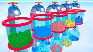 เรียนรู้ COLOR Gumball Machine สำหรับเด็กการ์ตูน 3D Animation for Babies