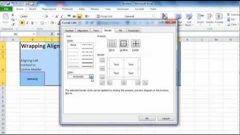 #11 Learn Excel 2010 Series-2 - Adding Borders