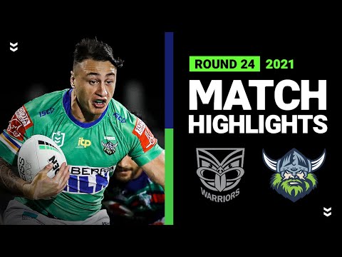 Warriors v Raiders Match Highlights | Round 24, 2021 | Telstra Premiership | NRL
