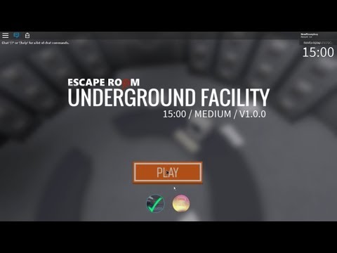 How To Escape The Underground Facility Roblox Escape Room Youtube - 007 escape room roblox escape room underground