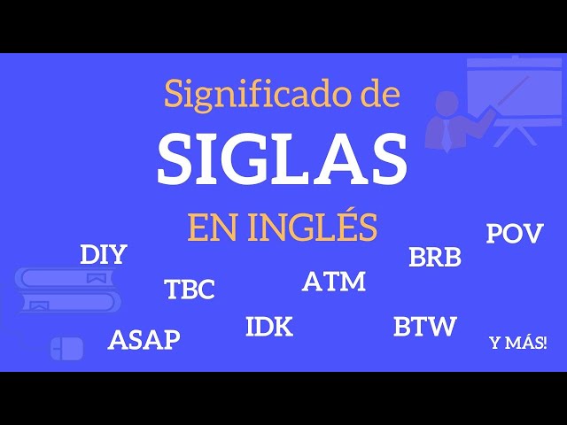 Significado de Algunas Siglas en Ingles, PDF