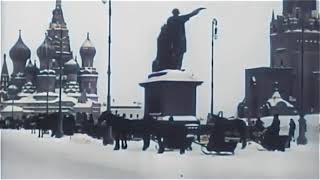 1908 Год Во Льду Река, В Снегу Москва Кремль И Красная Пл Фантастические Кадры Кинохроники