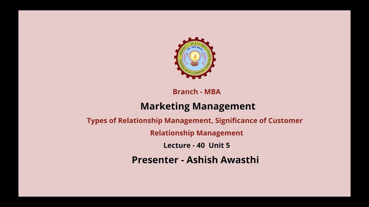 Marketing Management | AKTU Digital Education