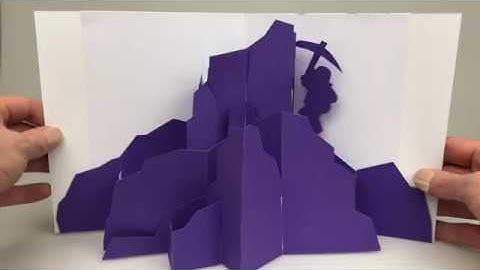 PopUptober Day 14 - Climb ⛰ Mountain Climber pop-up card