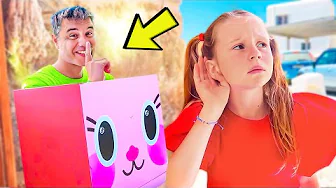 Nastya helps others and shows kindness to animals