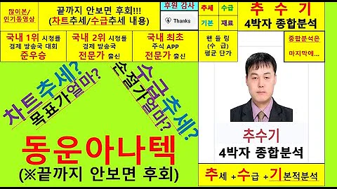 동운아나텍(094170)향후주가전망및4박자종합분석 추수기(추수)전문가