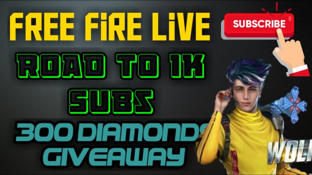 pic Free Fire Live Thumbnail Road To 1K youtube