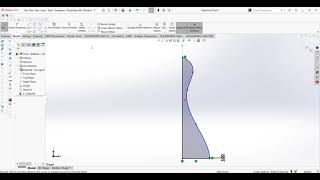 Solidworks Tutorial for Beginners - Editing Spline exercise 4  Solution (Display control polygon)