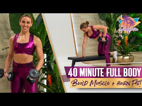 Full Body Fit and Strong Workout | Build Muscle+Burn Fat! No Jumping! STF - Day 6