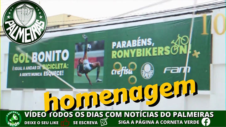 RONY GANHA OUTDOOR APÓS GOLAÇO DE BICICLETA NA LIBERTADORES.