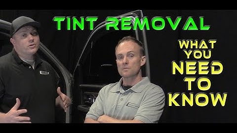 3 WAYS to REMOVE  TINT