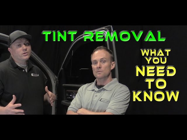 Can window tint be removed? In short, yes. Here's more