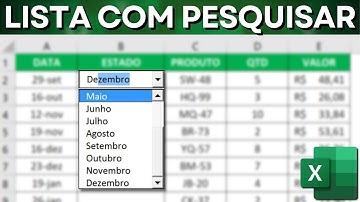 Como Fazer Lista Suspensa com Autocompletar no Excel | Caixa de Opções com Pesquisar