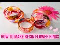 How to make thin resin flower rings! An easy tutorial.