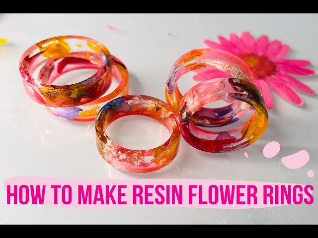 Make Clear Epoxy Resin Floral Jewelry Bracelet Project