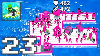 War of Rafts: Crazy Sea Battle - Gameplay Walkthrough Part 23 - Casual Games Level 20 (iOS, Android) screenshot 4