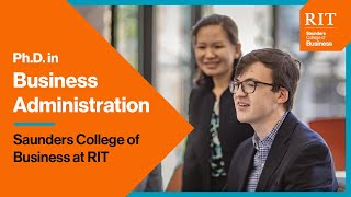 Advance Business Knowledge with RIT’s Ph.D. in Business Administration
