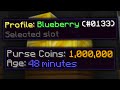 How I became the fastest player to get 1m coins (hypixel skyblock)