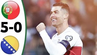 Cristiano Ronaldo vs Bosnia 5-0 English Commentary • Euro 2024 Qualifiers | HD 1080