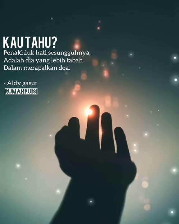 KAU TAHU? || PUISI PALING SEDIH