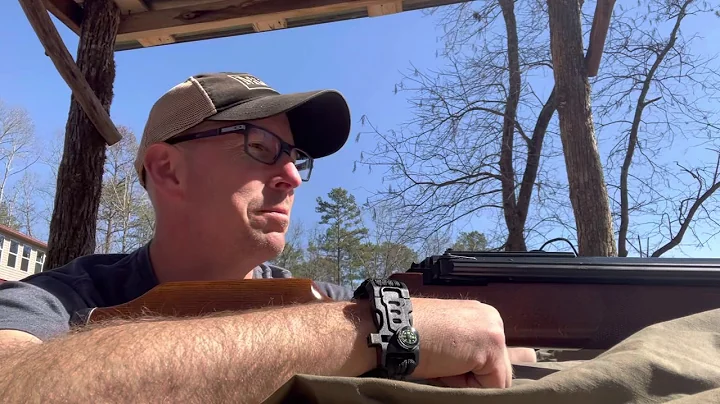 Shooting a Diana Air King 54 .177 caliber springer...