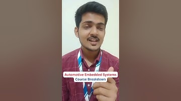 Automotive Embedded Systems Course Breakdown #embeddedsystems #automotiveembeddedsystemscourse #ai
