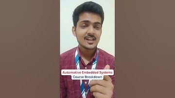 Automotive Embedded Systems Course Breakdown #embeddedsystems #automotiveembeddedsystemscourse #ai