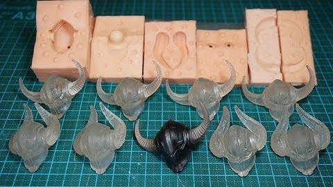 Cách đổ khuôn Silicone [khuôn 2 mảnh]